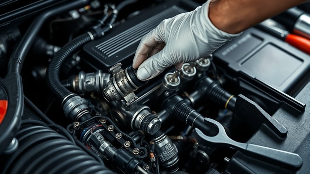 clogged injector cleaning process