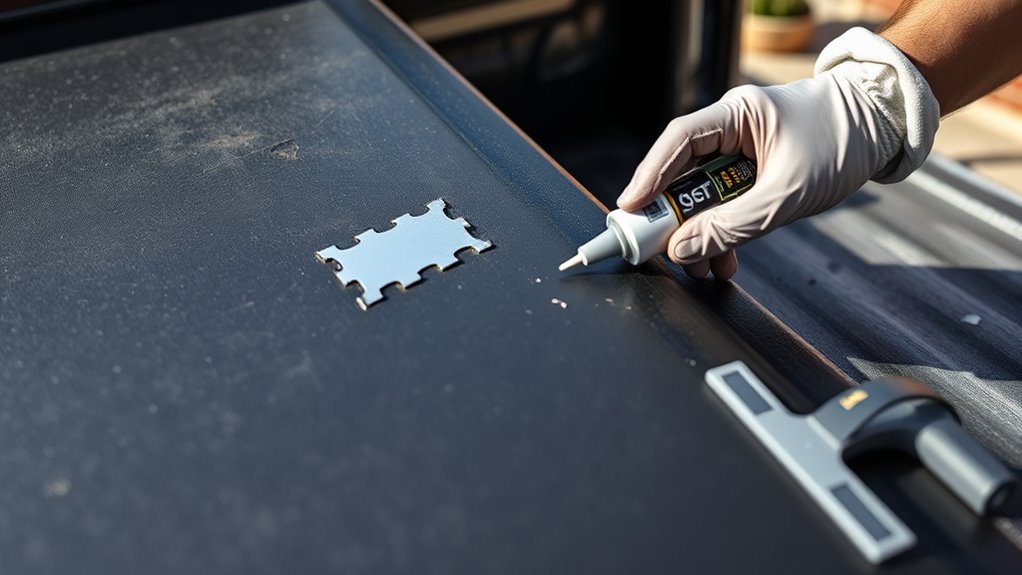 fixing a damaged tonneau cover