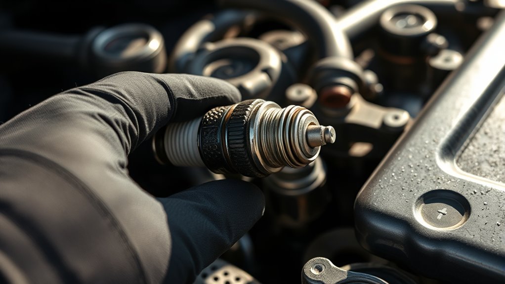 fixing oil in spark plugs