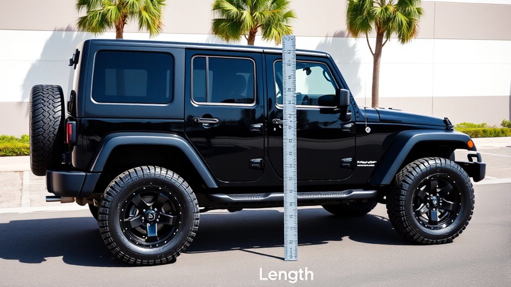 jeep length measurement importance