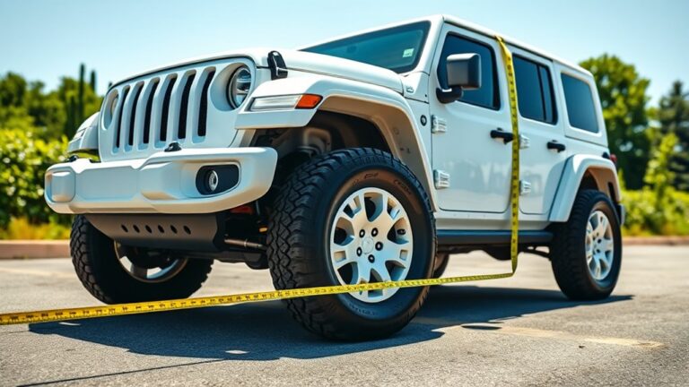 measuring jeep wrangler length
