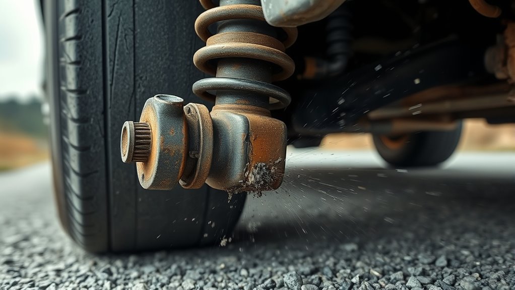 noises indicating shock failure