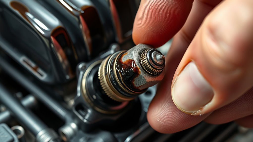 oil leaks cause spark fouling