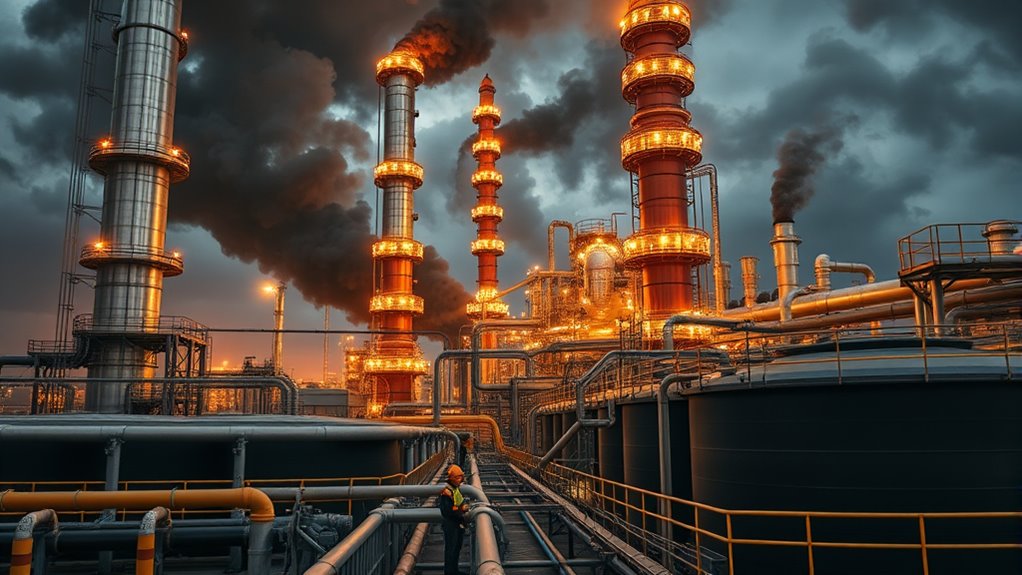 refining crude into diesel