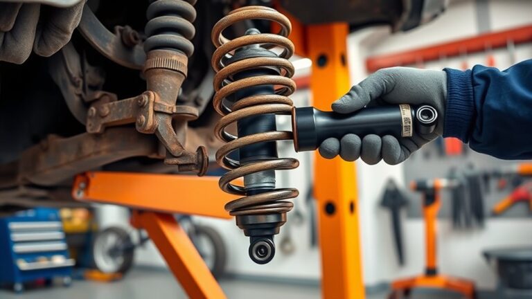 replacing rear shocks easily