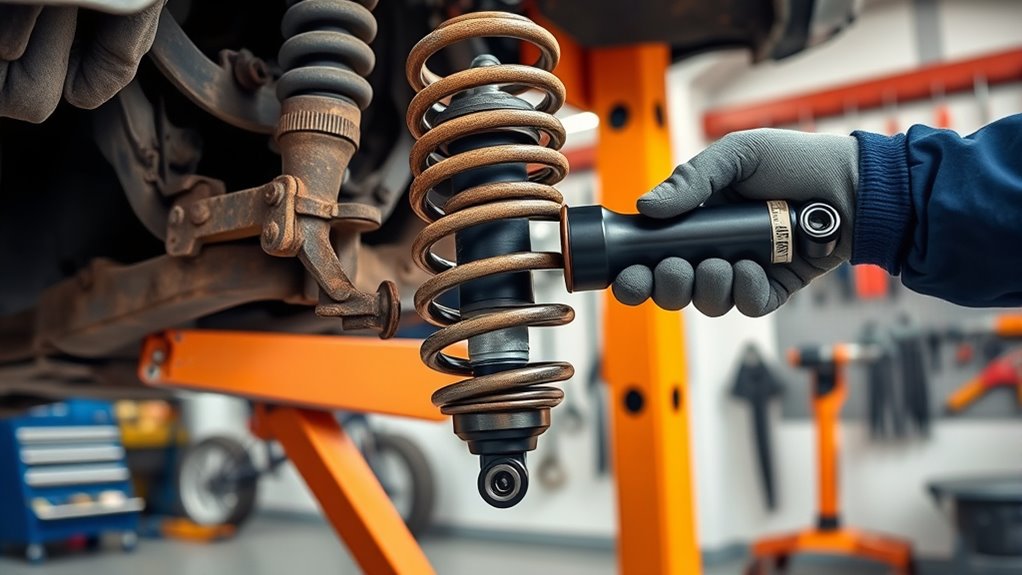 replacing rear shocks easily