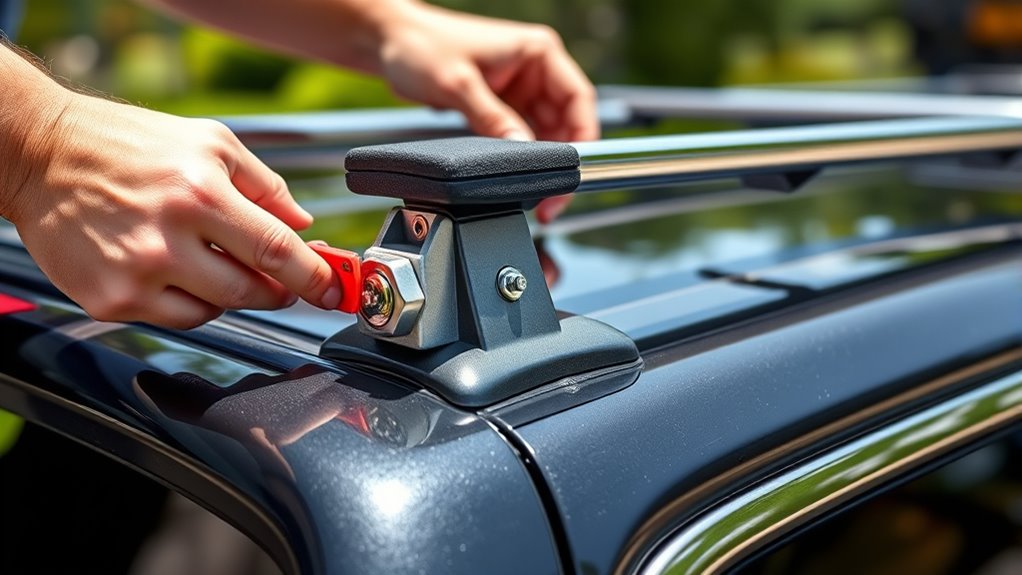 secure ladder rack installation